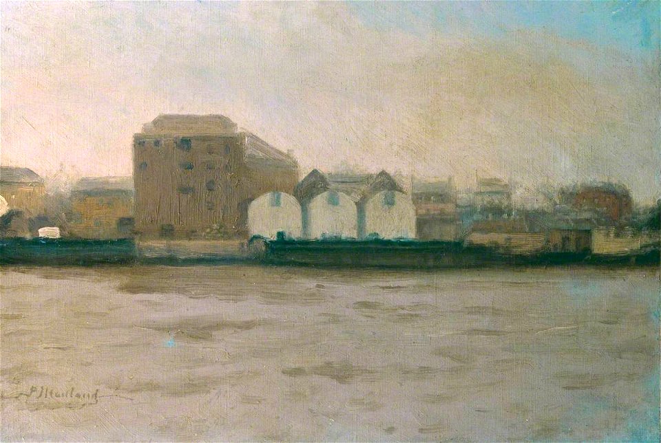 Paul Fordyce Maitland (1863-1909) - Factories Bordering the River - T03623 - Tate