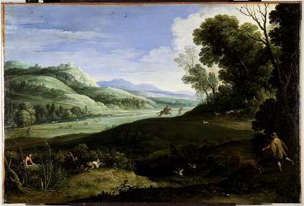 Paul Bril - Landscape with Hunters - 2011.122 - Art Institute of Chicago