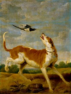 Paul de Vos - The dog and the magpie
