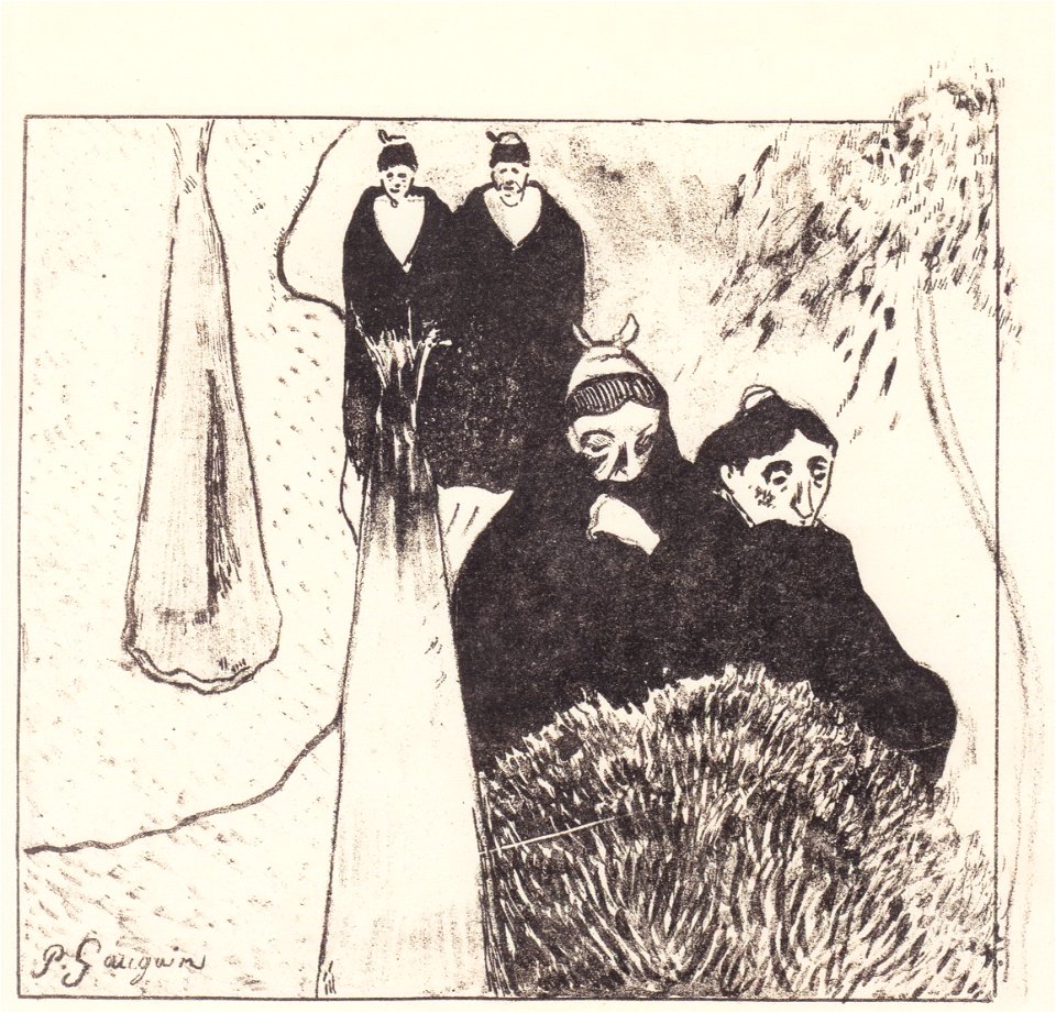 Paul Gauguin - Aus der Suite Volpini - Die alten Mädchen