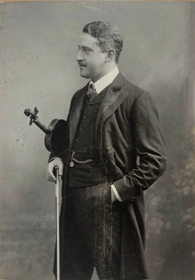 Paul Fischer (violinist) by Ludwig Grillich, 1906