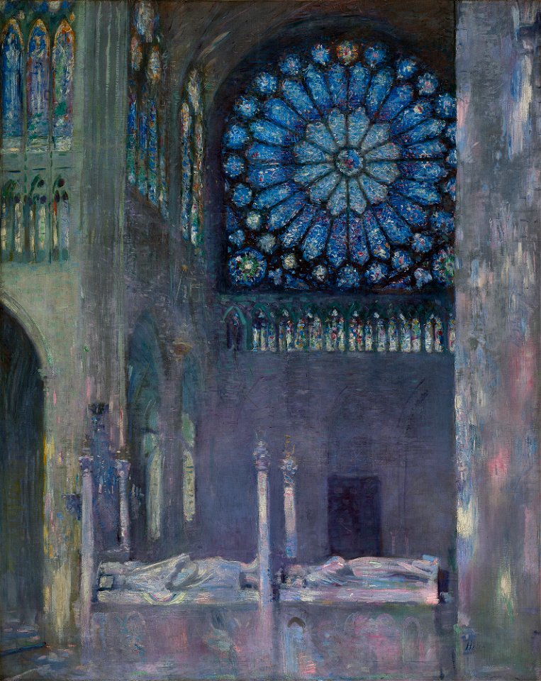 Paul César Helleu - The Interior of the Abbey Church of Saint Denis - P28e15 - Isabella Stewart Gardner Museum