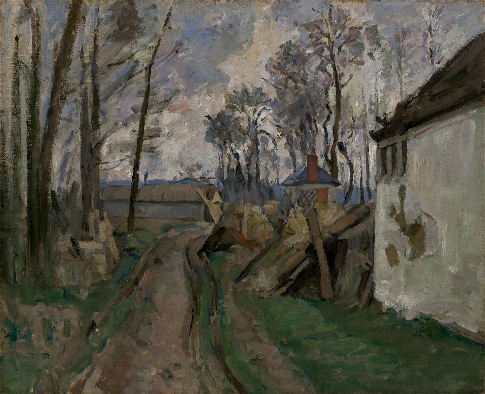 Paul Cézanne - A Village Road near Auver - 1948.120 - Yale University Art Gallery