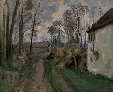Paul Cézanne - A Village Road near Auver - 1948.120 - Yale University Art Gallery. Free illustration for personal and commercial use.
