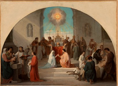 Paul Jourdy - Esquisse pour l'église Sainte-Elisabeth , Les sept Sacrements - PPP4722 - Musée des Beaux-Arts de la ville de Paris