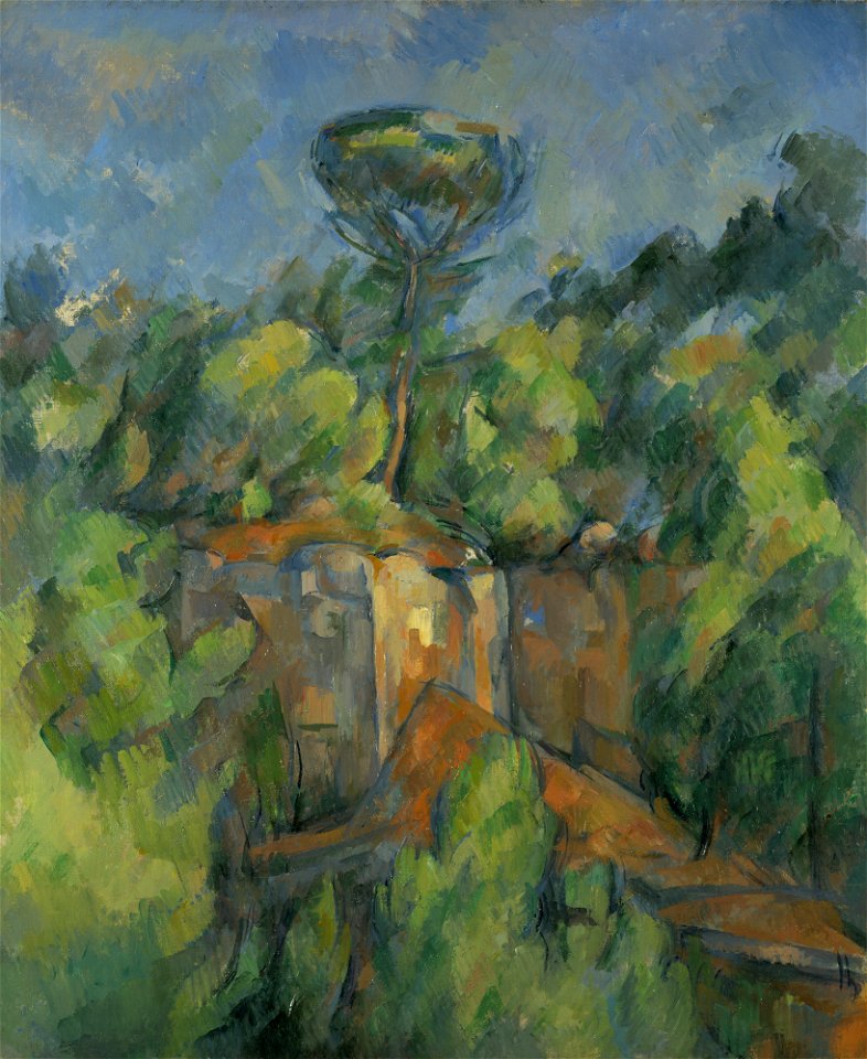 Paul Cézanne - Bibémus Quarry - L.2020.15 - Princeton University Art Museum