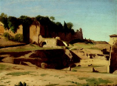 Paul Flandrin - The Imperial Palace on the Palatine, Rome - 1999.383 - Art Institute of Chicago