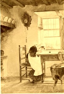 Paul Hoecker-Briefschreiberin-II-1882