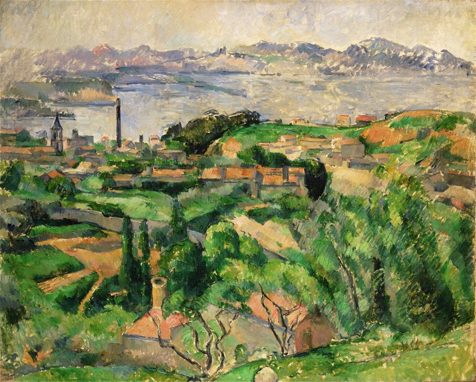 Paul Cézanne - View of the Bay of Marseille with the Village of Saint-Henri