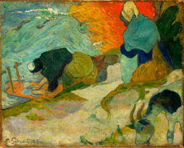 Paul Gauguin - Laveuses à Arles (Washerwomen in Arles) - Google Art Project