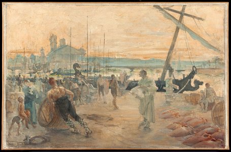 Paul Louis Delance - Esquisse pour la salle d'audience du tribunal de commerce de Paris , Les Nautes parisiens à l'époque gallo-romaine - PPP3959 - Musée des Beaux-Arts de la ville de Paris