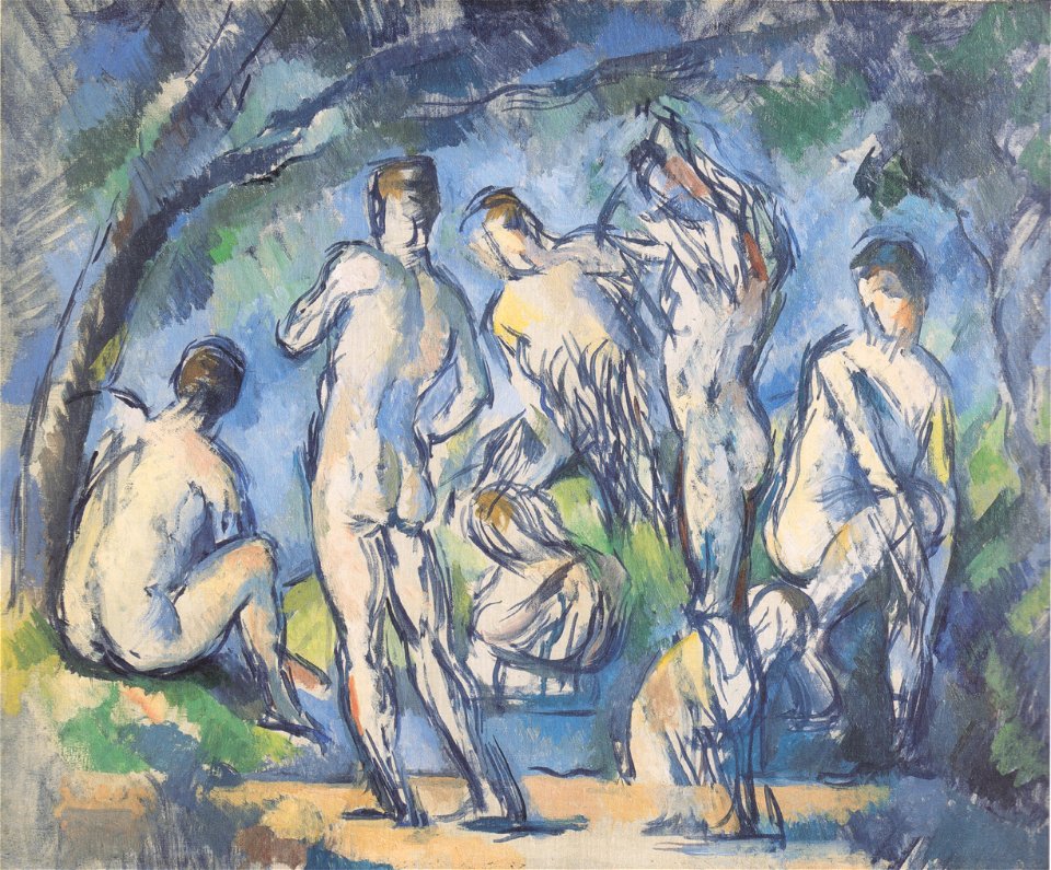 Paul Cézanne - Sept Baigneurs - ca1900