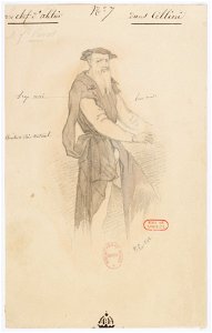 Paul Lormier - Costumes for Hector Berlioz's Benvenuto Cellini (1838) - No. 7 - Un chef d'atelier. M. (Ferdinand) Prévost, (Bernardino)