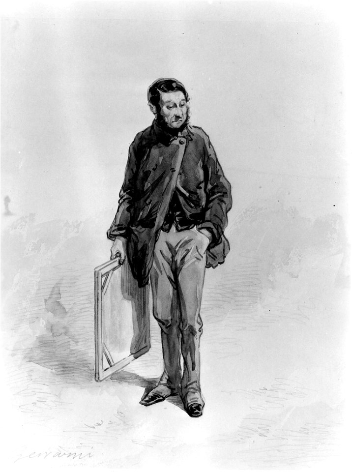 Paul Gavarni - Artist with Canvas - Walters 371440