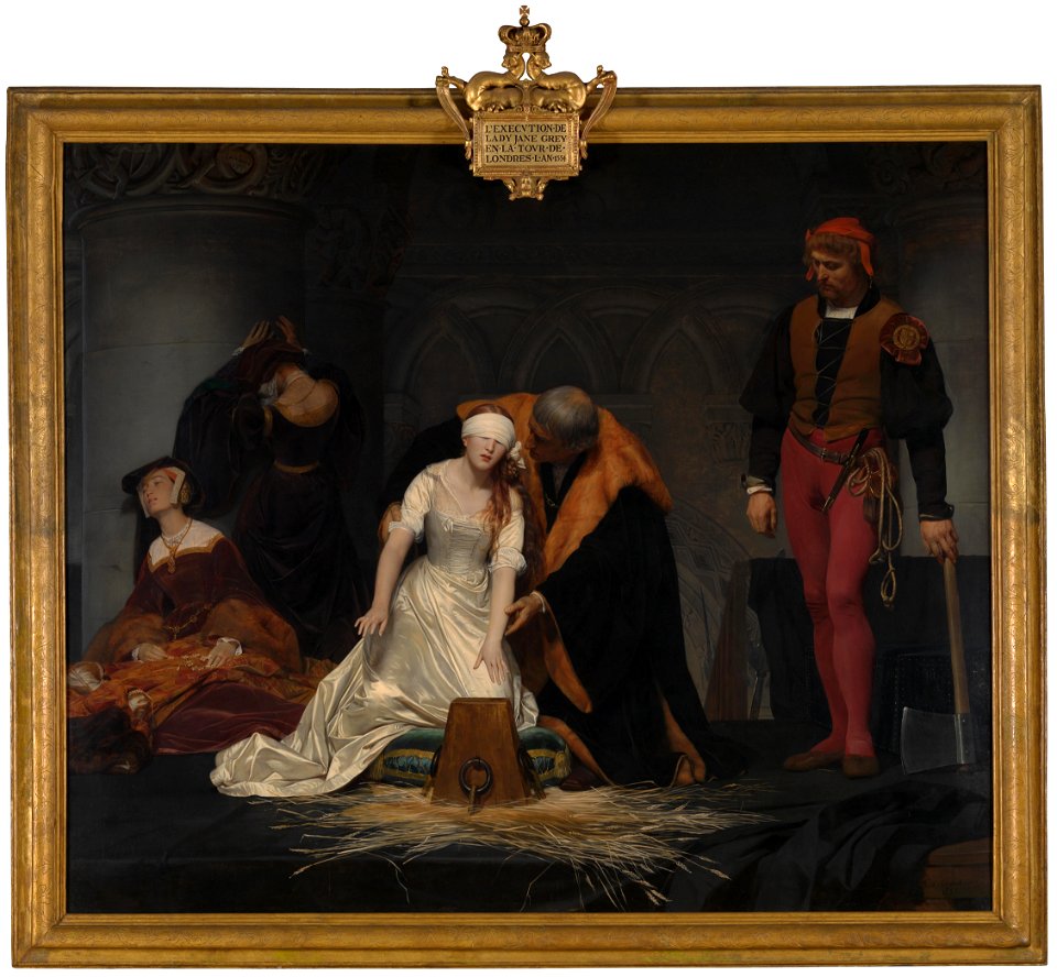 PAUL DELAROCHE - Ejecución de Lady Jane Grey (National Gallery, Londres, 1834)