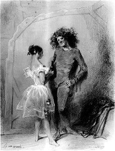 Paul Gavarni - Two Dancers Backstage - Walters 371431
