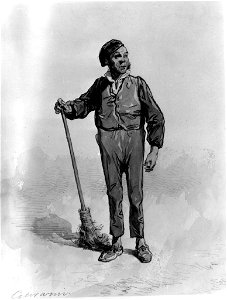 Paul Gavarni - Man with Broom - Walters 371426