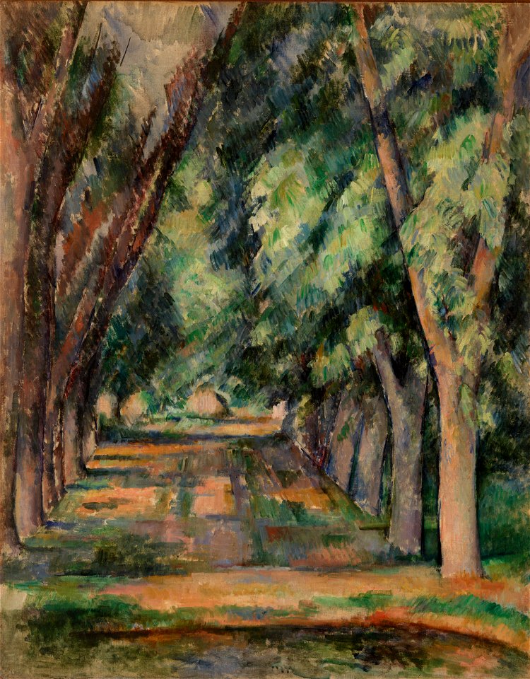 Paul Cézanne - The Allée of Chestnut Trees at the Jas de Bouffan (L'allée des marronniers au Jas de Bouffan) - BF939 - Barnes Foundation