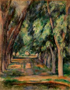Paul Cézanne - The Allée of Chestnut Trees at the Jas de Bouffan (L'allée des marronniers au Jas de Bouffan) - BF939 - Barnes Foundation. Free illustration for personal and commercial use.