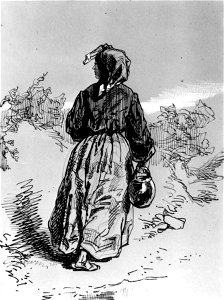 Paul Gavarni - Peasant Woman with Jar - Walters 371458