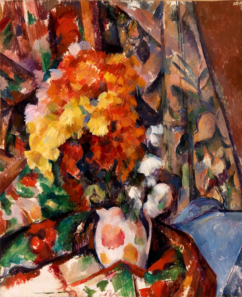 Paul Cézanne - The Flowered Vase (Le Vase Fleuri) - BF44 - Barnes Foundation
