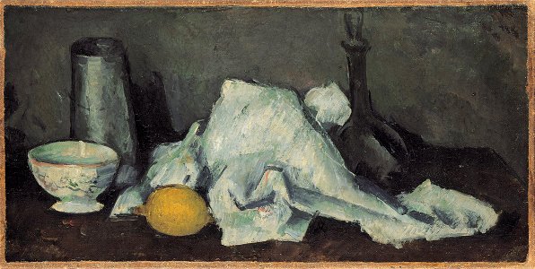 Paul Cézanne - Milk-Jug and Lemon - Rosengart collection