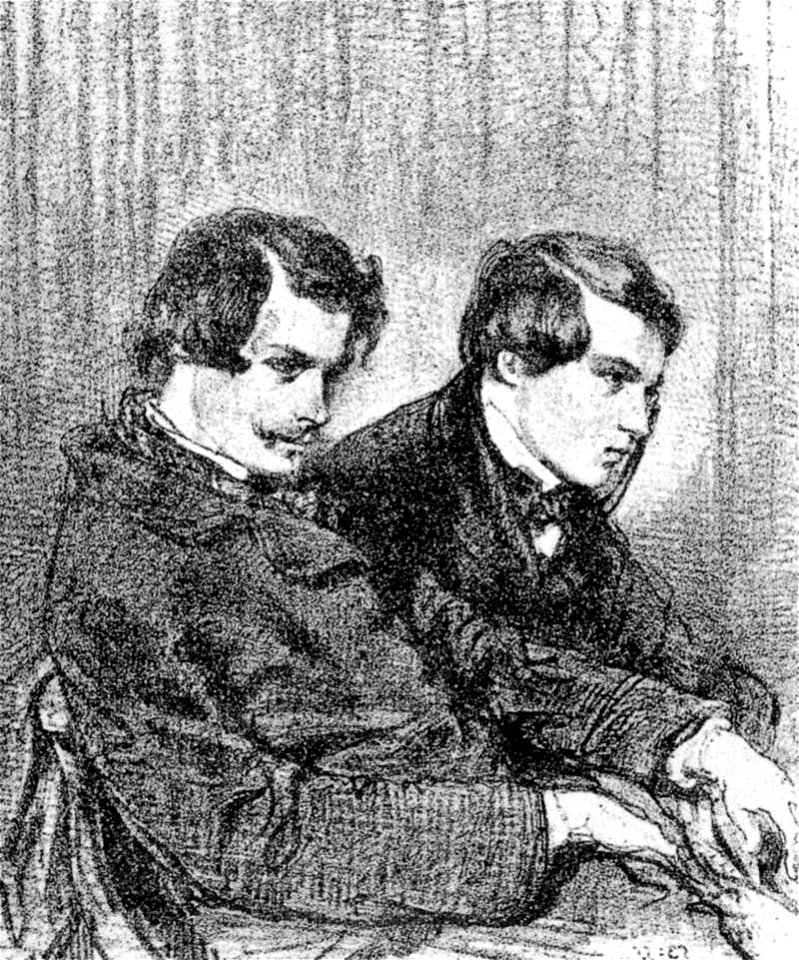Paul Gavarni - Portrait of Edmond and Jules de Goncourt - WGA8500