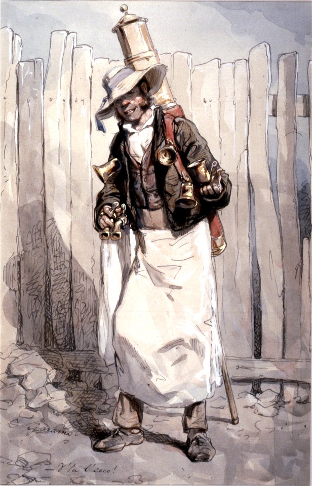 Paul Gavarni - V'la l'coco - The Chocolate Vendor - Walters 371449