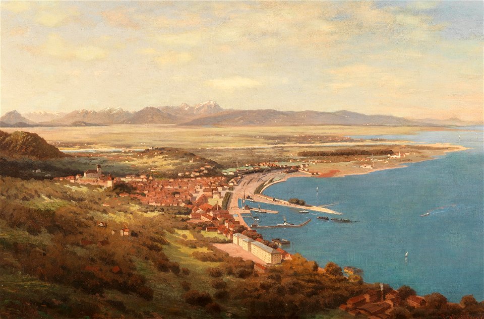Paul Heitinger Blick auf Bregenz am Bodensee