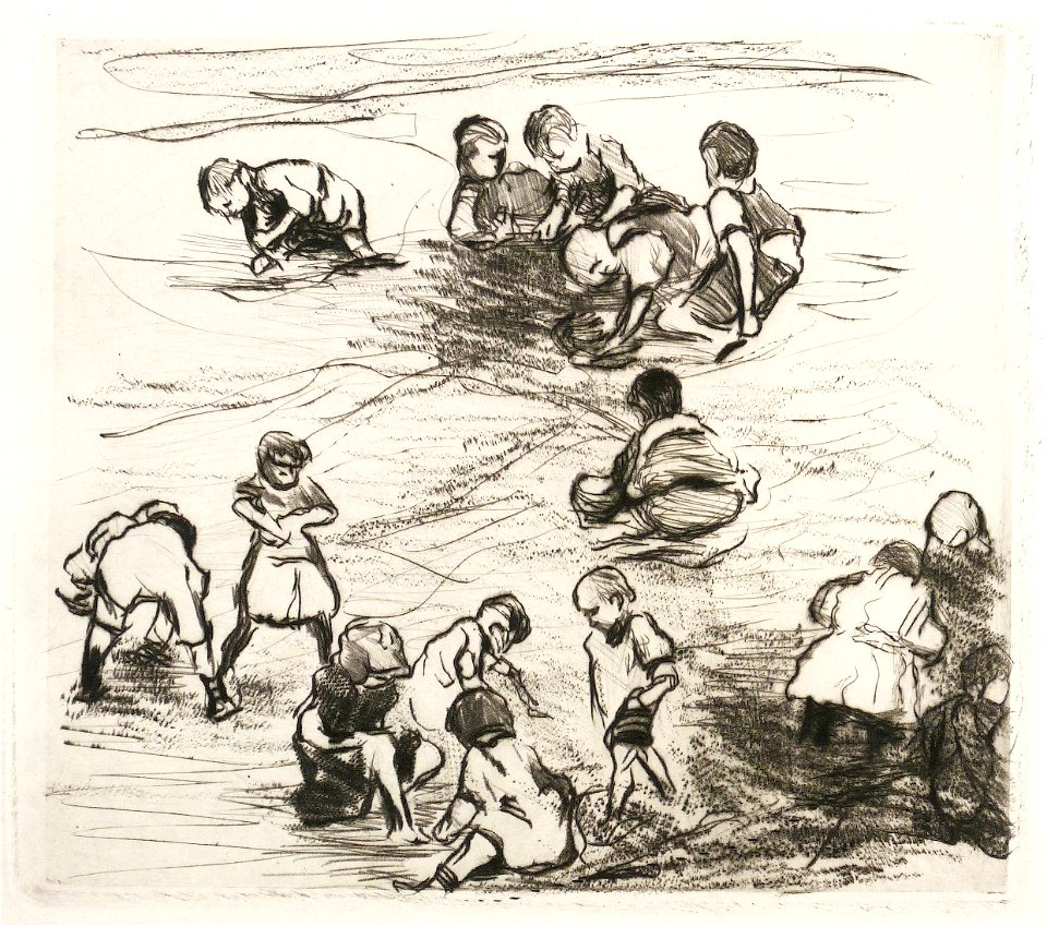 Paul Paeschke Spielende Kinder c1910