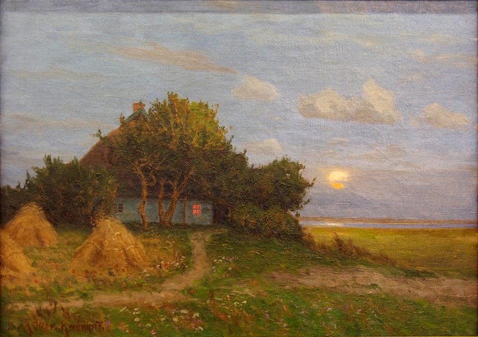 Paul Müller-Kaempff Landschaft mit Mond 09