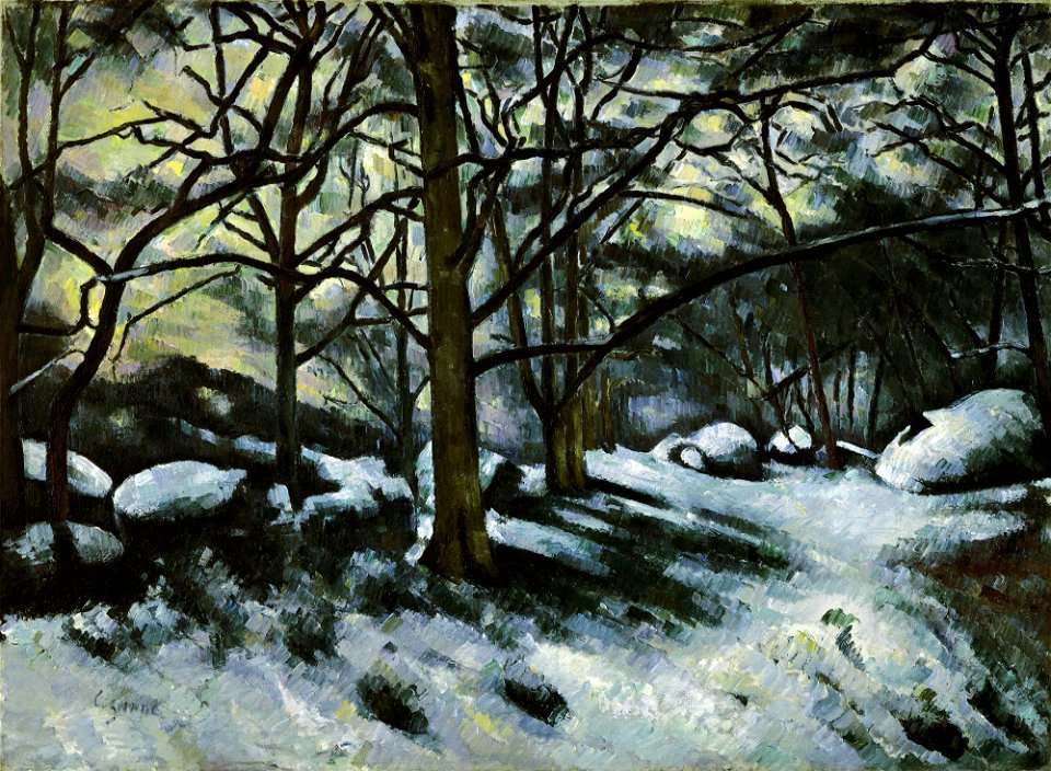 Paul Cézanne - Neige fondante à Fontainebleau - MoMA