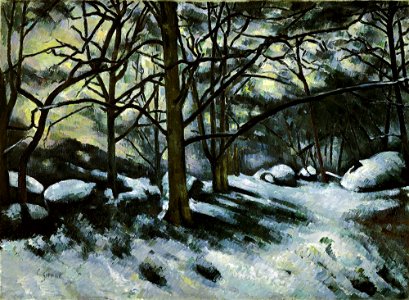 Paul Cézanne - Neige fondante à Fontainebleau - MoMA