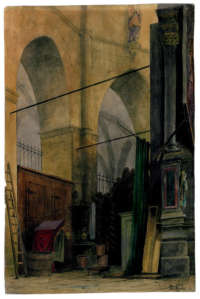 Paul Graeb Inneres einer Kirche