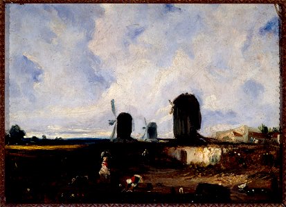 Paul Huet - Moulins près de la Glacière, vers 1820 - P2129 - Musée Carnavalet