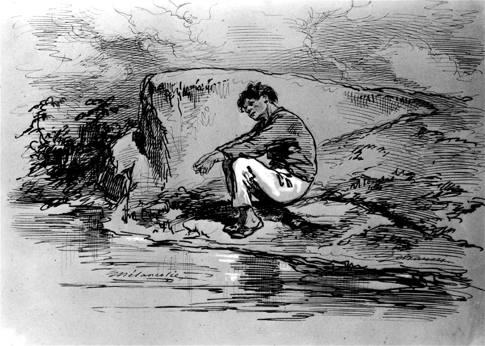 Paul Gavarni - Melancholia - Walters 371447