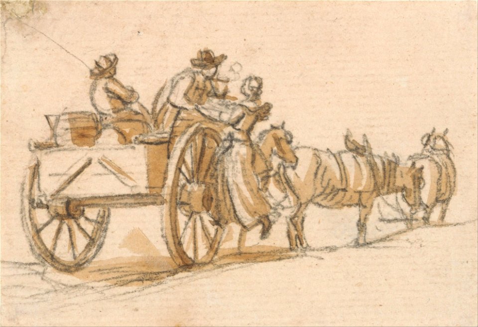 Paul Sandby - A Good-bye - Google Art Project