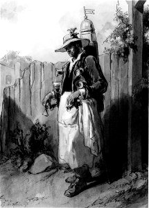 Paul Gavarni - The Twelve Months - August - Walters 371470