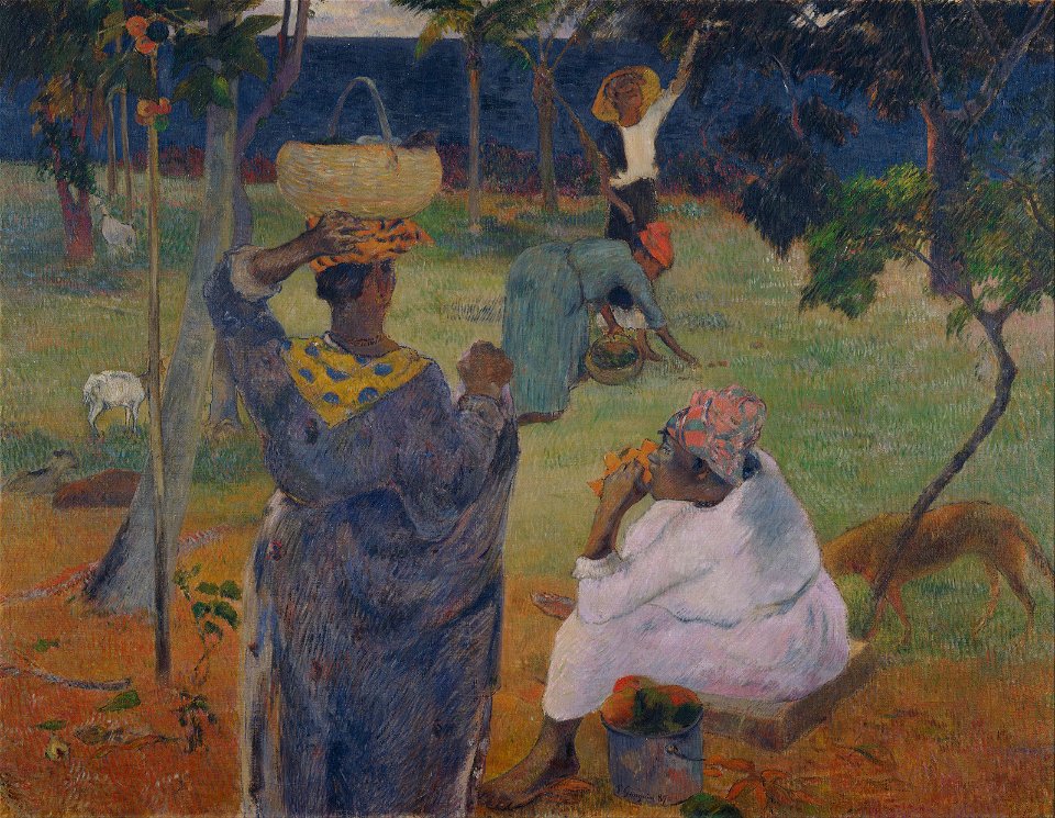 Paul Gauguin - Among the mangoes at Martinique - Google Art Project