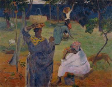 Paul Gauguin - Among the mangoes at Martinique - Google Art Project