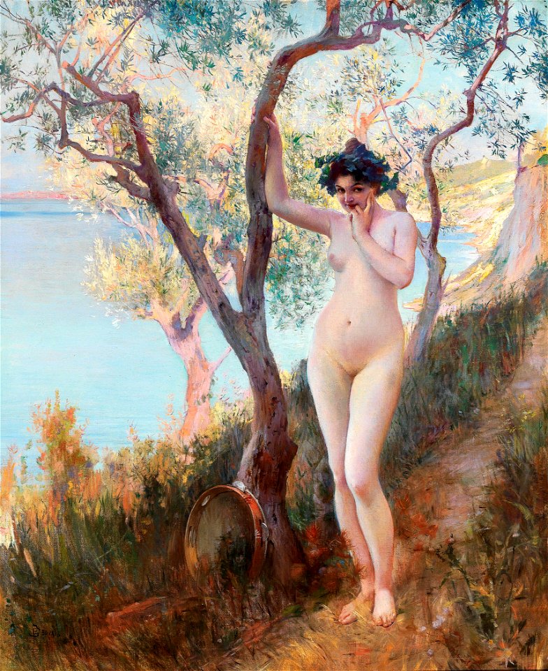 Paul Jean Gervais - Female nude on a summer shore