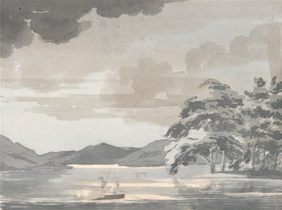 Paul Sandby - Lake Scene - Google Art Project