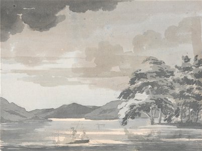 Paul Sandby - Lake Scene - Google Art Project