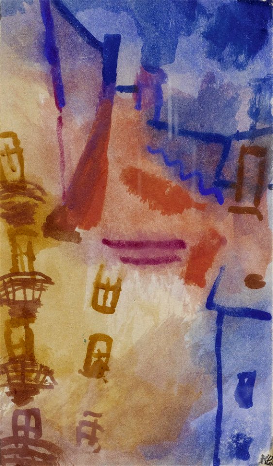 Paul Klee Der Hof (Sonne im Hof) 1913