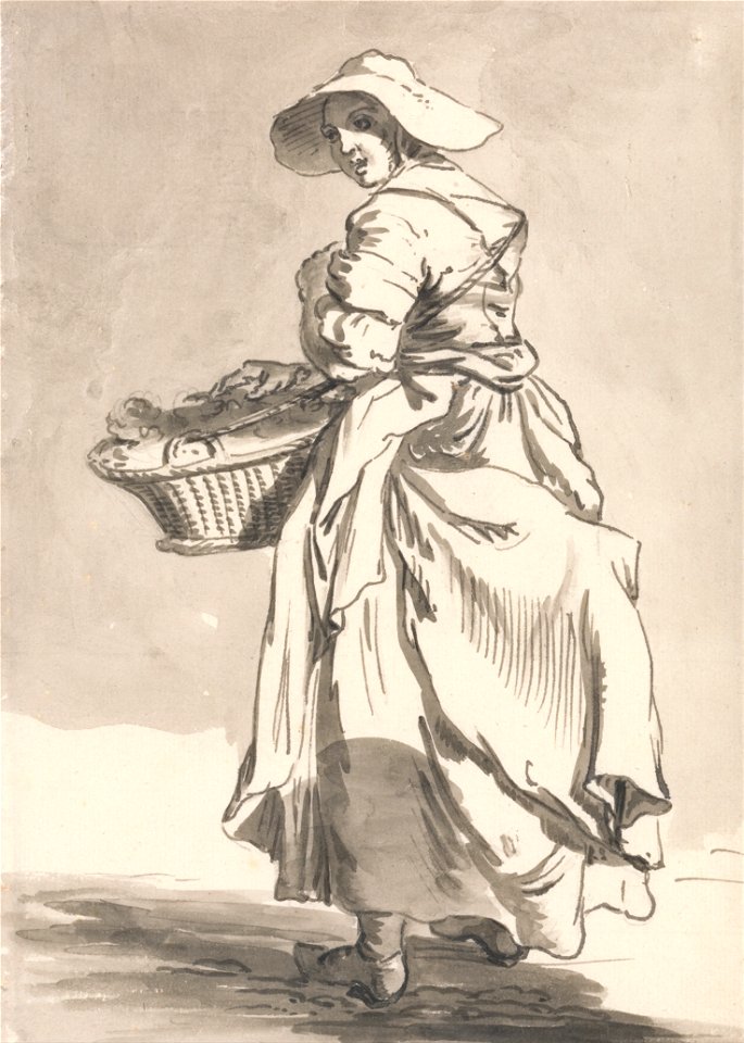 Paul Sandby - London Cries- Flowers - Google Art Project