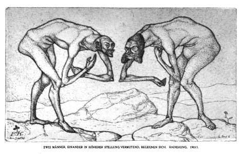 Paul Klee - Zwei Männer, 1903