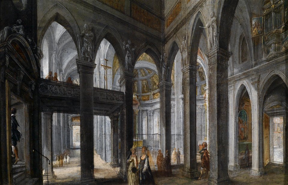 Paul Juvenel Phantastisches Kircheninterieur 1622