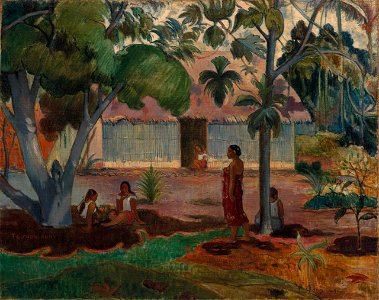 Paul Gauguin - The Large Tree - 1975.263 - Cleveland Museum of Art. Free illustration for personal and commercial use.