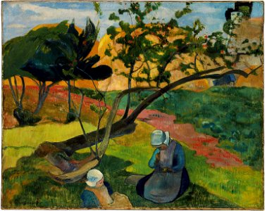 Paul Gauguin - Paysage avec la femme bretonne Deux