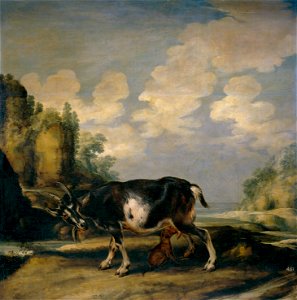 Paul de Vos - The goat and the wolf cub